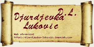Đurđevka Luković vizit kartica